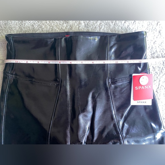 SPANX Faux Patent leather leggings NWT SM - Picture 5 of 11